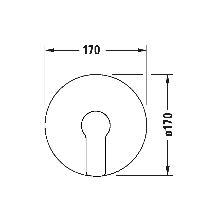 Duravit DC4210010010 - Bateria prysznicowa do montażu podtynkowego D-CODE, chrom błyszczący