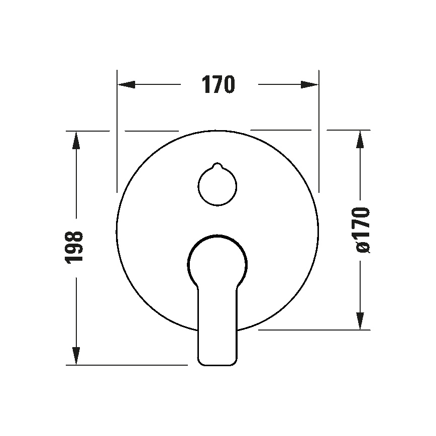 Duravit DC4210012010 - Bateria prysznicowa do montażu podtynkowego D-CODE chrom błyszczący