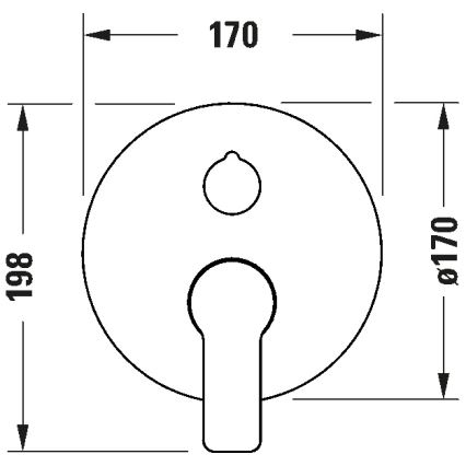 Duravit DC5210012046 - Bateria wannowa podtynkowa D-CODE, czarny mat
