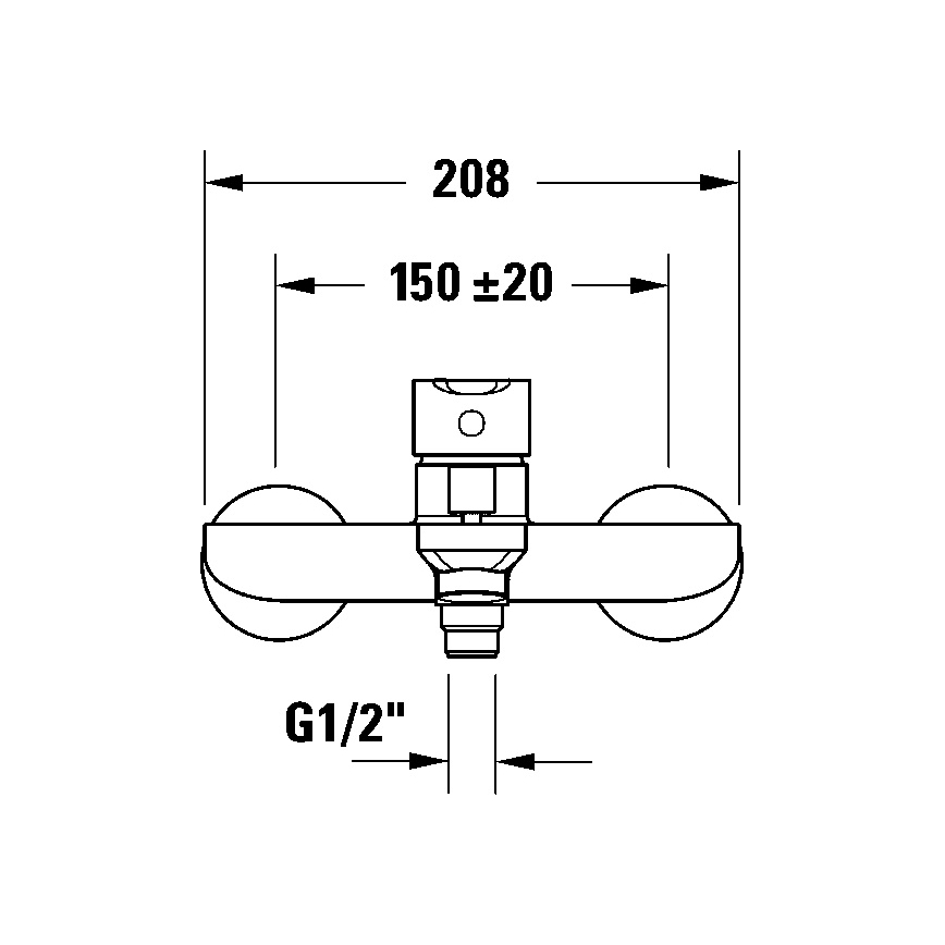 Duravit DC5230001046 - Bateria wannowa D-CODE, matowa czerń