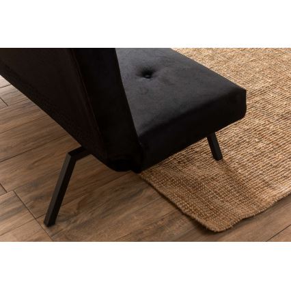 Dwuosobowa rozkładana sofa BAKU, czarna