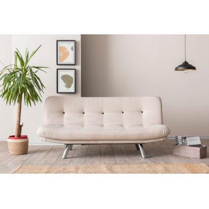 Dwuosobowa rozkładana sofa BAKU kremowa