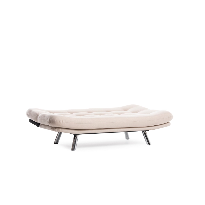 Dwuosobowa rozkładana sofa BAKU kremowa