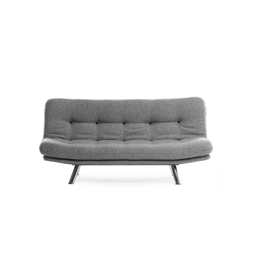 Dwuosobowa rozkładana sofa BINA jasnoszara