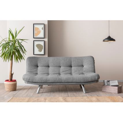 Dwuosobowa rozkładana sofa BINA jasnoszara