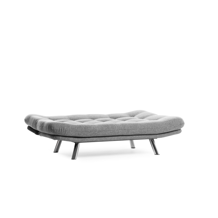 Dwuosobowa rozkładana sofa BINA jasnoszara