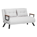 Dwuosobowa rozkładana sofa QIRA biała