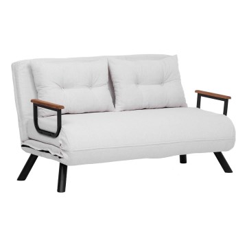 Dwuosobowa rozkładana sofa QIRA biała