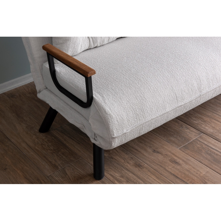 Dwuosobowa rozkładana sofa QIRA biała