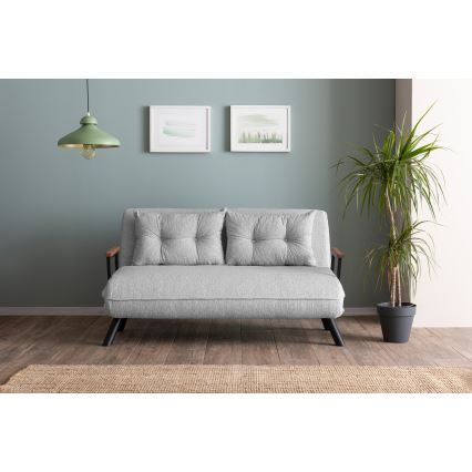 Dwuosobowa rozkładana sofa QIRA szara