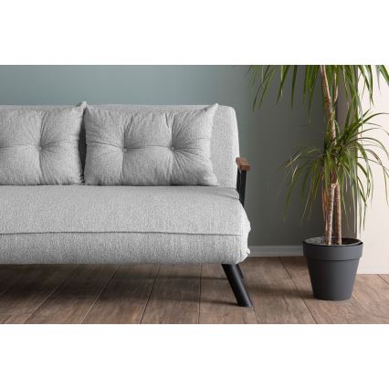 Dwuosobowa rozkładana sofa QIRA szara