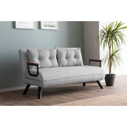 Dwuosobowa rozkładana sofa QIRA szara