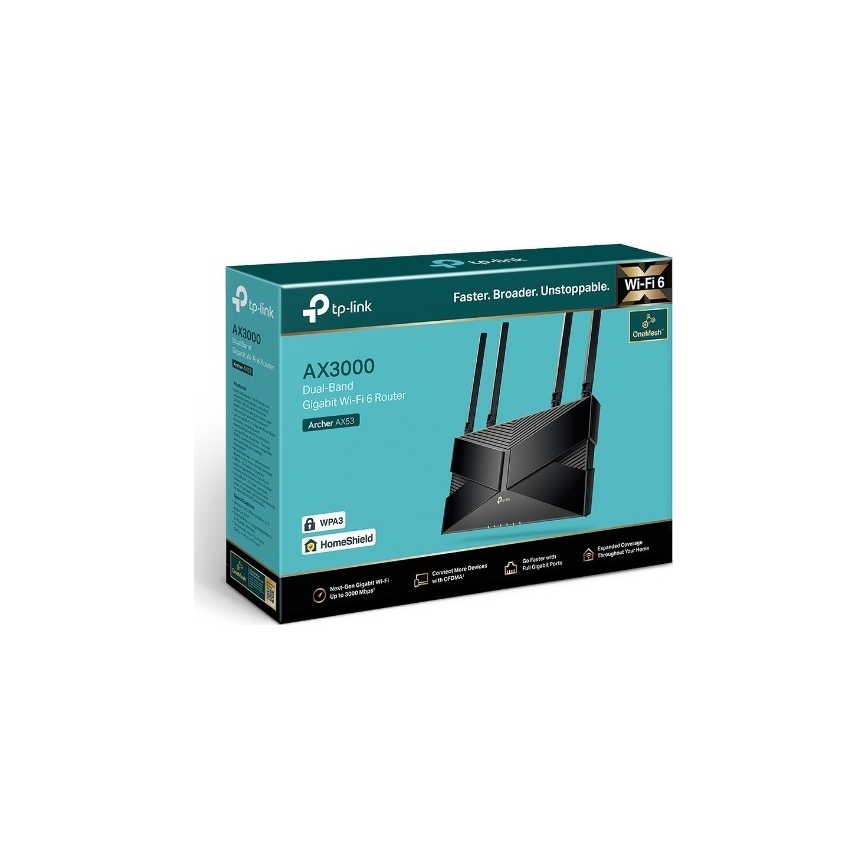Dwupasmowy gigabitowy router Wi-Fi 6