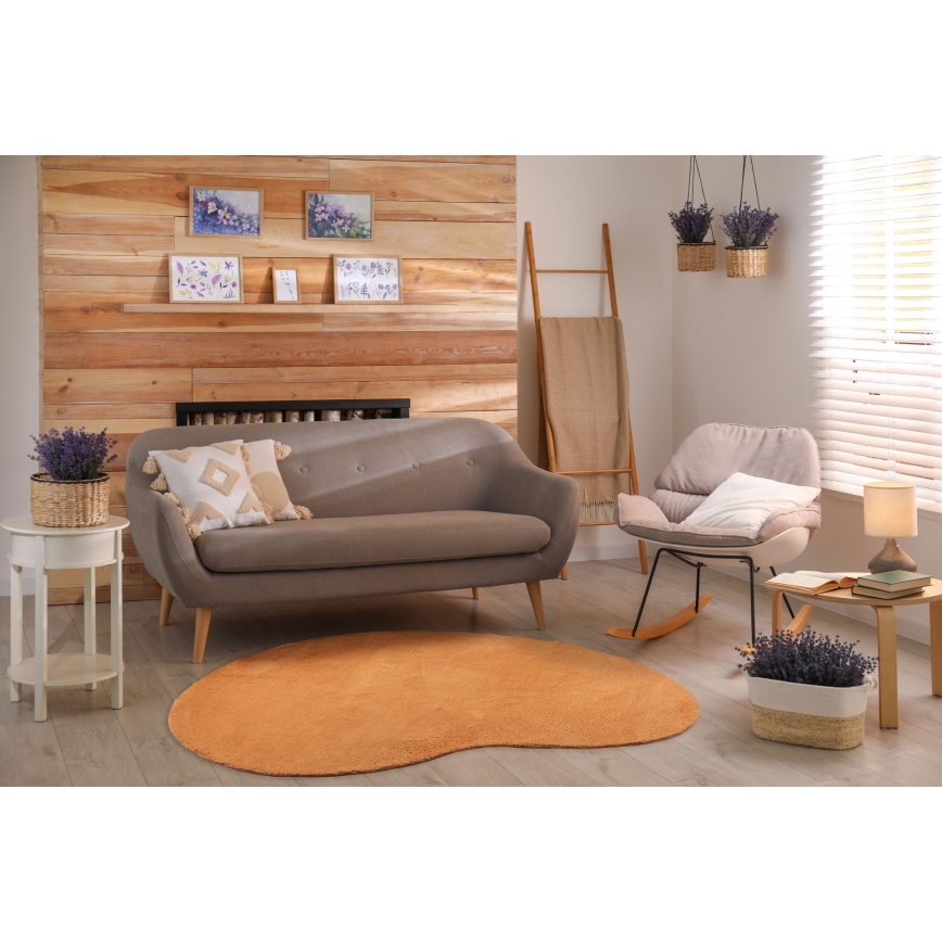 Dywan antypoślizgowy LOREN 160x230 cm pomarańczowy