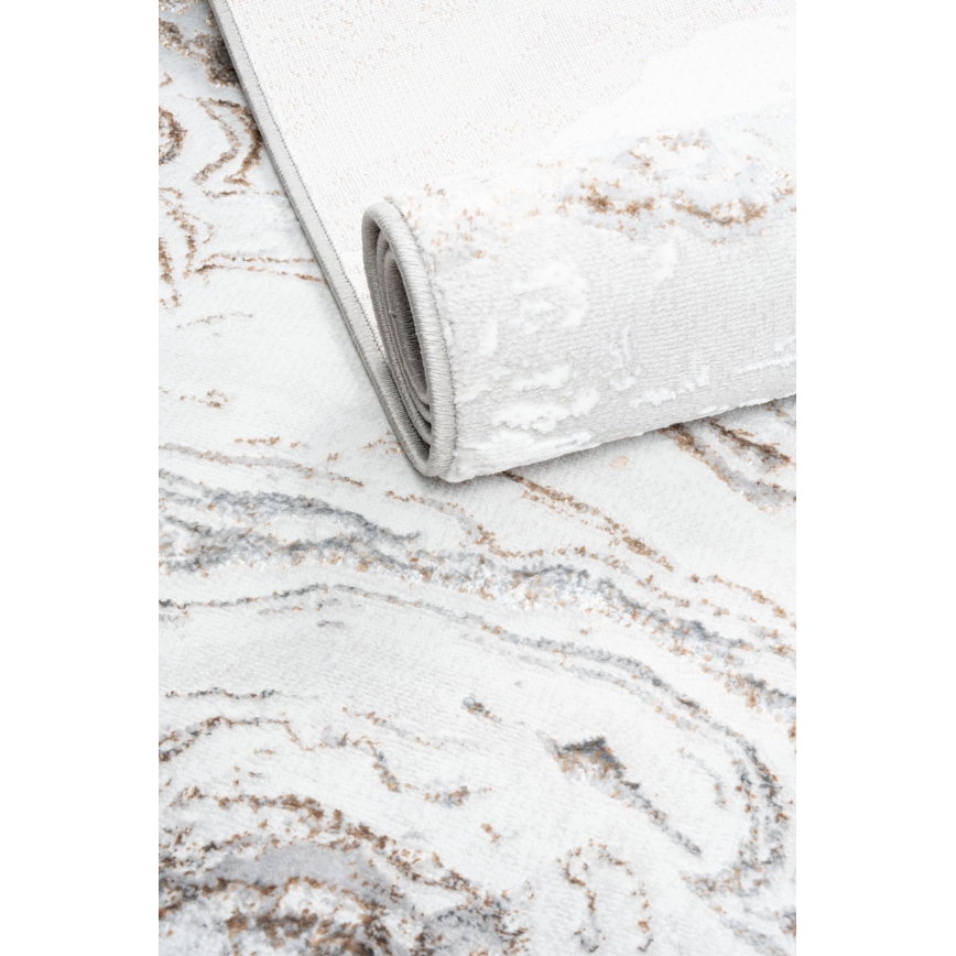 Dywan CREATION 200x290 cm, 1950 g/m2, szary/brązowy, marmurowy wzór