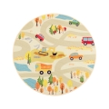 Dywan dziecięcy STELLA STREETS 120 cm beżowy/miasto