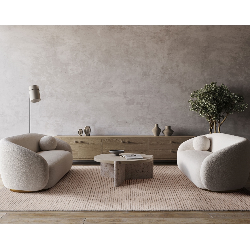 Dywan FIR WOOL 120x170 cm 2600 g/m2 kremowy/naturalny