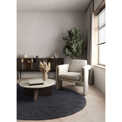 Dywan FIR WOOL 160 cm 2600 g/m2 antracyt/naturalny