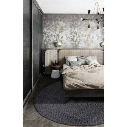 Dywan FIR WOOL 160 cm 2600 g/m2 antracyt/naturalny