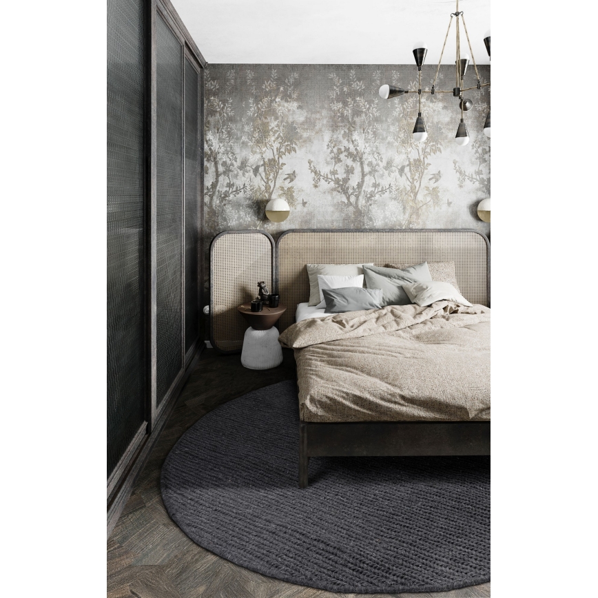 Dywan FIR WOOL 160 cm 2600 g/m2 antracyt/naturalny