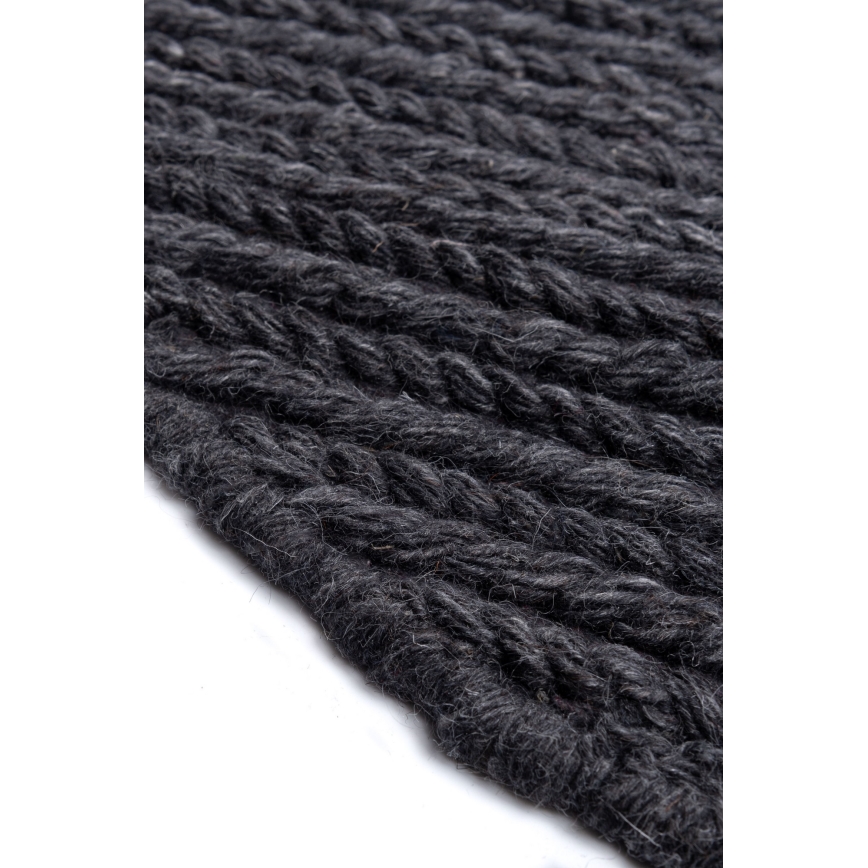 Dywan FIR WOOL 160 cm 2600 g/m2 antracyt/naturalny