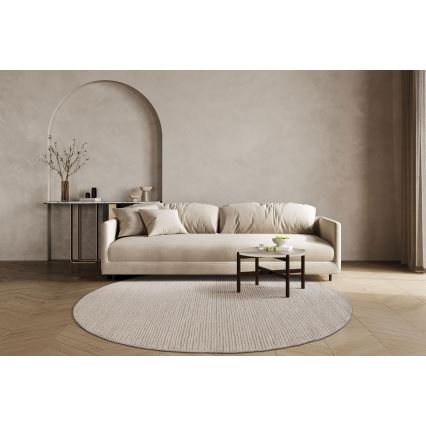 Dywan FIR WOOL 160 cm 2600 g/m2 kremowy/naturalny