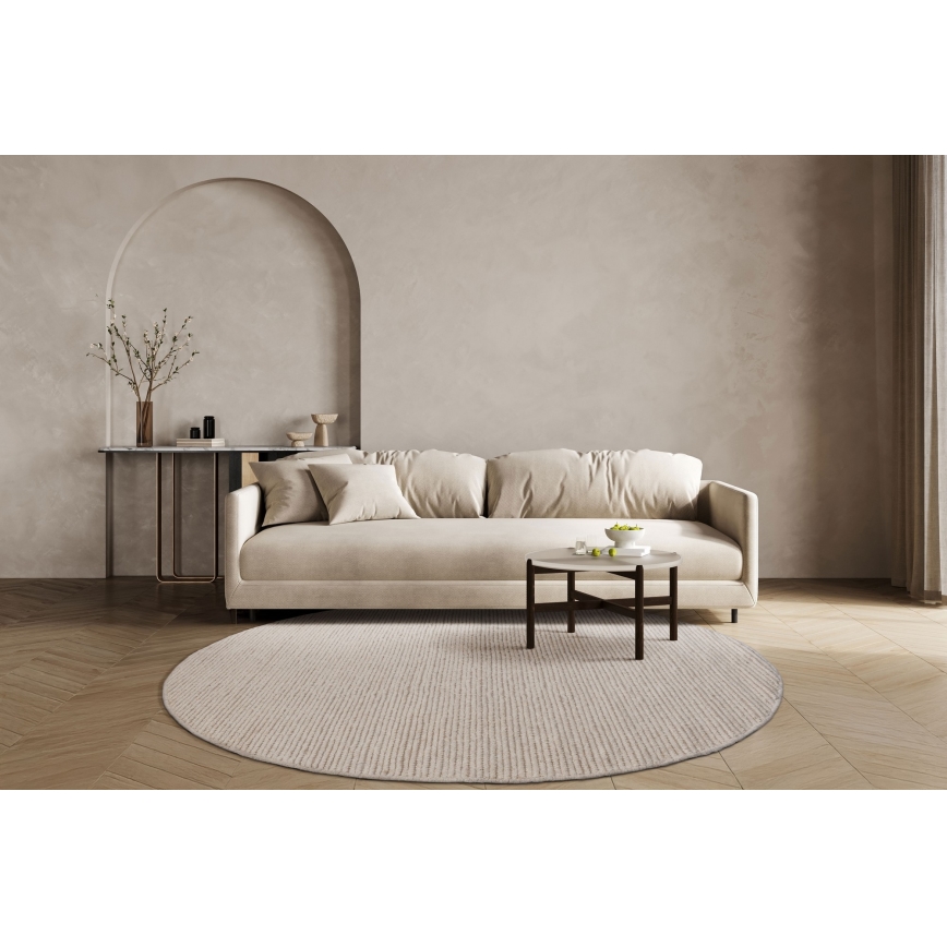 Dywan FIR WOOL 160 cm 2600 g/m2 kremowy/naturalny