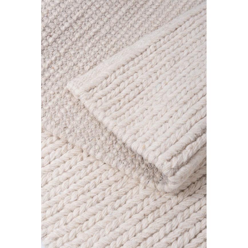 Dywan naturalny FIR WOOL 160x230 cm 2600 g/m2 kremowy