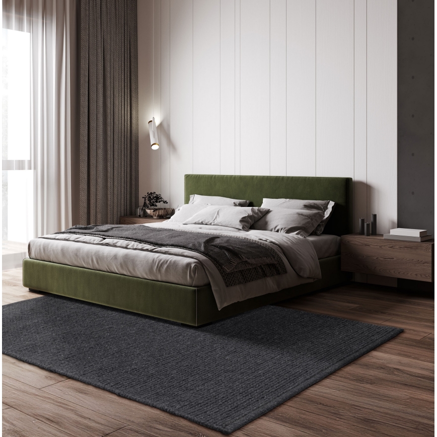 Dywan naturalny FIR WOOL 70x140 cm 2600 g/m2 antracyt