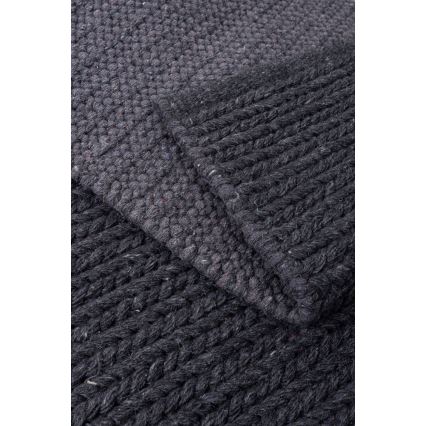 Dywan naturalny FIR WOOL 70x140 cm 2600 g/m2 antracyt