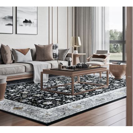 Dywan orientalny GRECE 120x170 cm 2150 g/m2 czarny/szary/biały