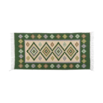 Dywan orientalny KILIM 80x150 cm zielony