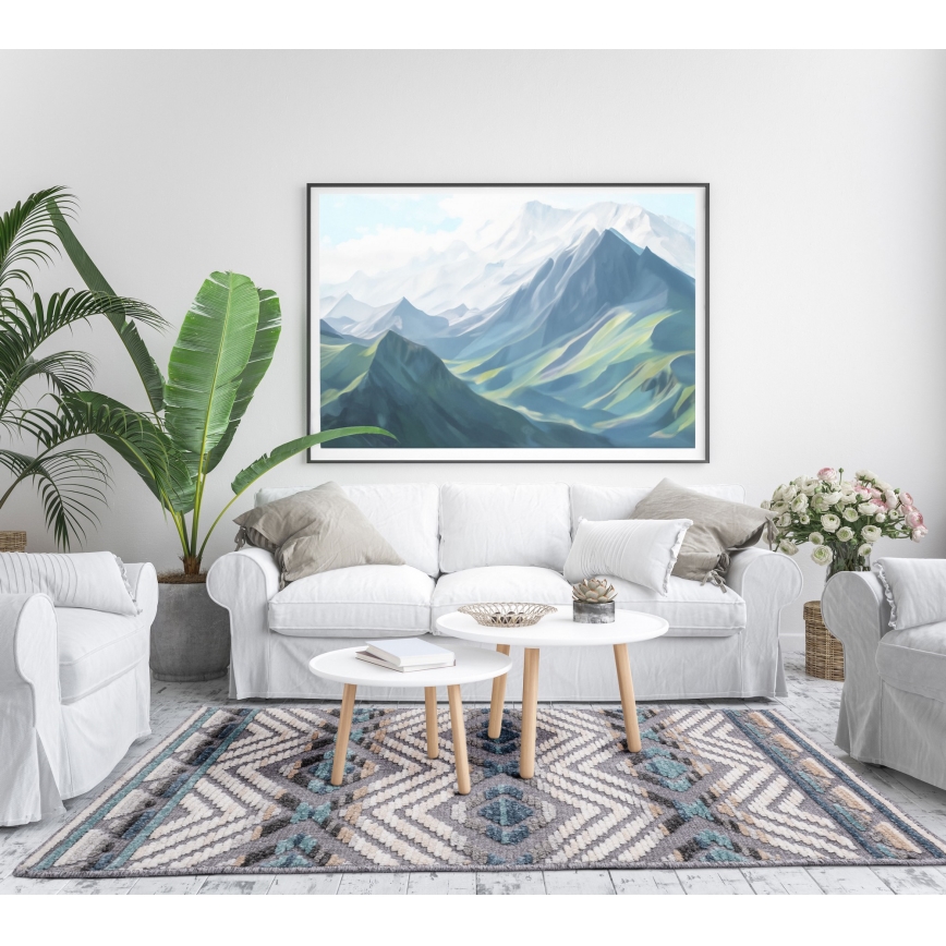 Dywan orientalny NEPAL 160x230 cm niebieski/szary