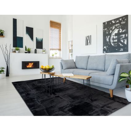 Dywan RABBIT 3D 120x170 cm czarny