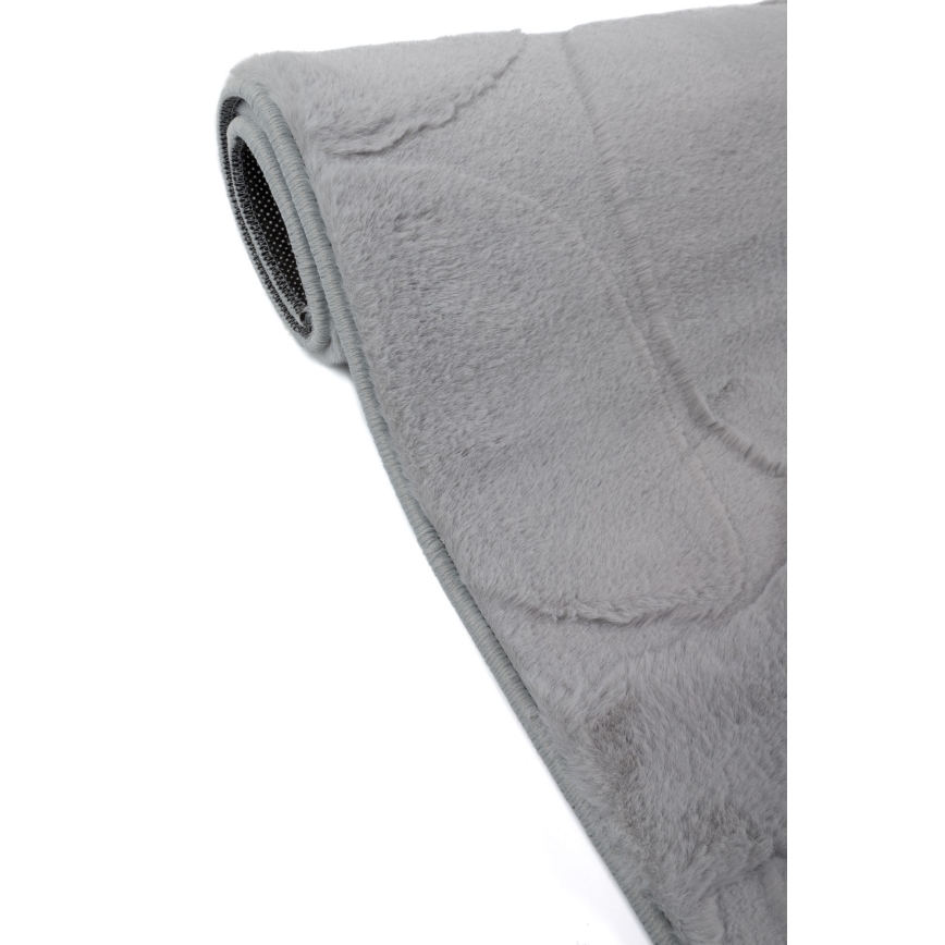 Dywan RABBIT 3D 120x170 cm jasnoszary