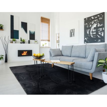 Dywan RABBIT 3D 80x150 cm czarny