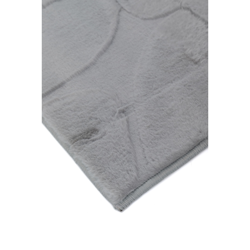 Dywan RABBIT 3D 80x150 cm jasnoszary