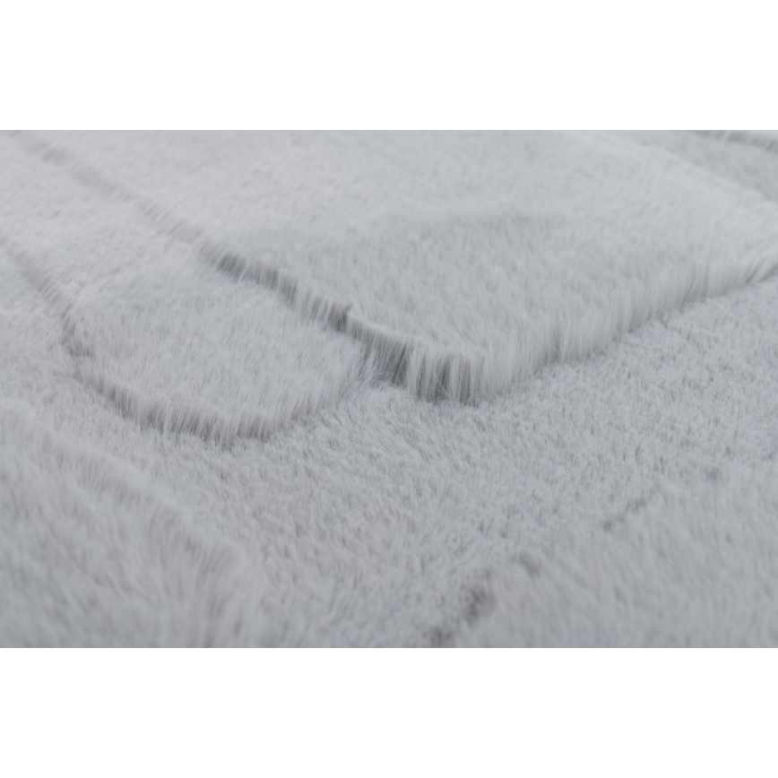 Dywan RABBIT 3D 80x150 cm jasnoszary