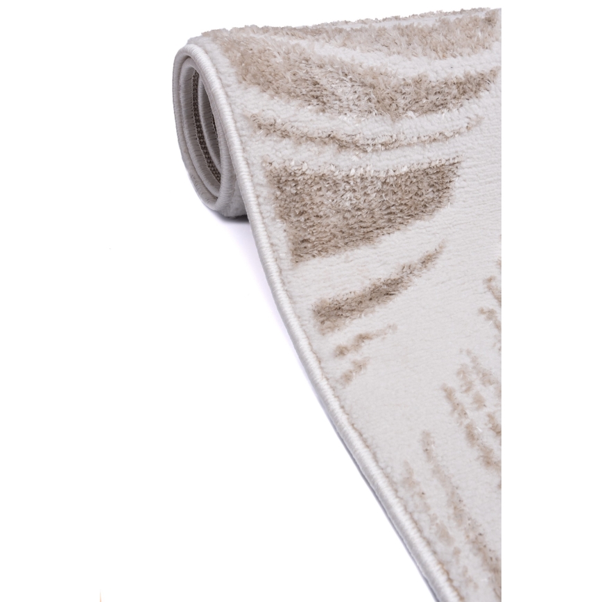 Dywan SALAMANCA 160x230 cm beżowy/biały, motyw liści