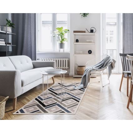 Dywan SHIFT 80x150 cm szary/niebieski