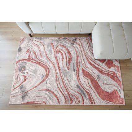 Dywan STONE 120x160 cm różowy/szary