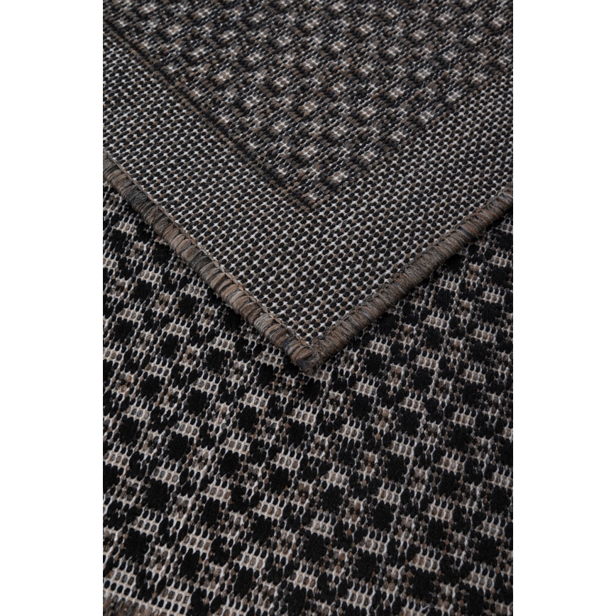 Dywan zewnętrzny EXPRESS NEW OUTDOOR 120x160 cm antracyt/brązowy