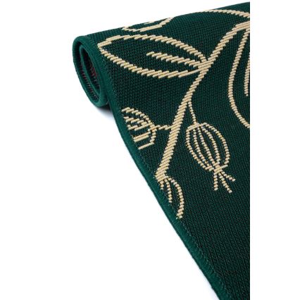 Dywan zewnętrzny JUNGLE 80x160 cm zielony/wzór liści