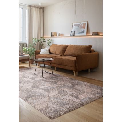 Dywan zewnętrzny ORIA 70x140 cm szary/beżowy