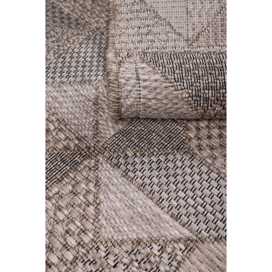Dywan zewnętrzny ORIA 70x140 cm szary/beżowy