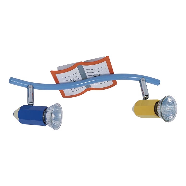Dziecięca lampa punktowa PENCIL 2xGU10/50W/230V