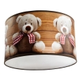 Dziecięca lampa sufitowa BEARS 1xE27/60W/230V