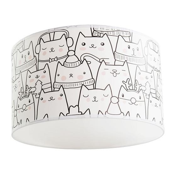 Dziecięca lampa sufitowa CATS 1xE27/60W/230V