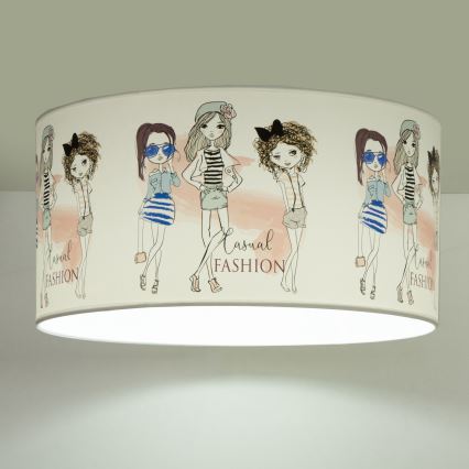 Dziecięca lampa sufitowa GIRLS VIBES 1xE27/60W/230V o średnicy 40 cm dla dziewczynek