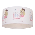 Dziecięca lampa sufitowa GIRLS VIBES 1xE27/60W/230V średnica 40 cm Kocham modę